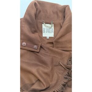 BB Dakota Fringe‎ Jacket Woman's SZ M Brown Western Faux Suede Rodeo